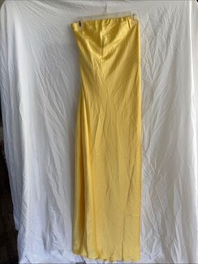 Show me your Mumu Yellow Strapless Maxi Dress - Taylor Tube Dress